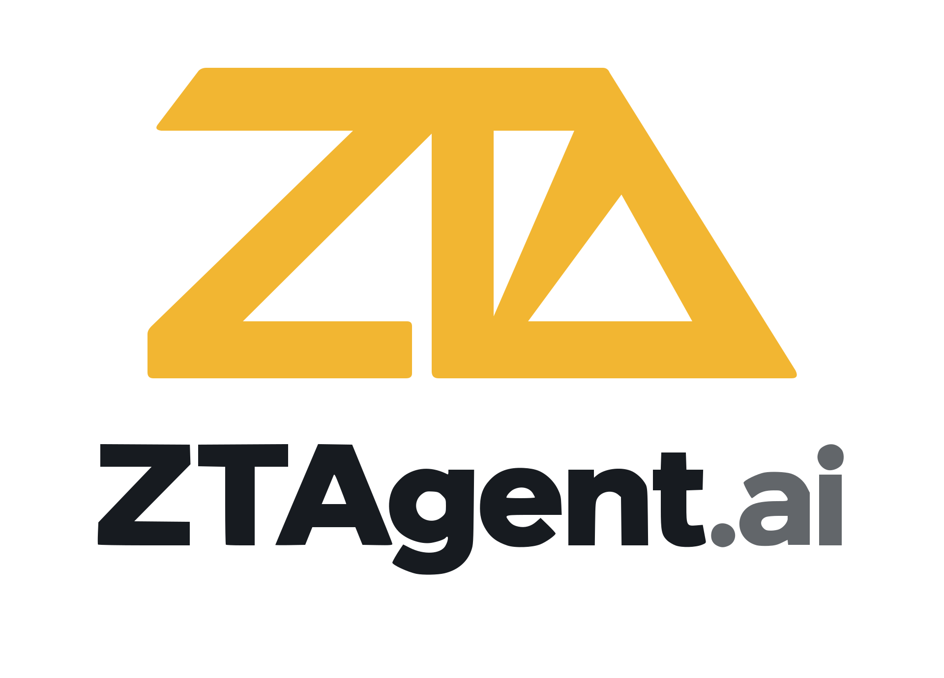 Solid-background stacked logos: Gold on white